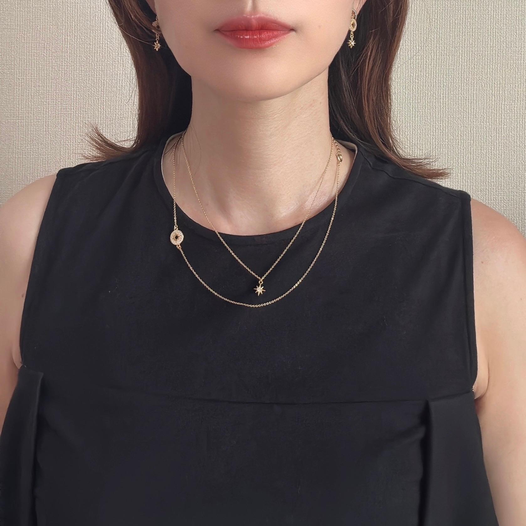 ＿Ecliptica    三日月　太陽　星　2本セットネックレス | 7枚目