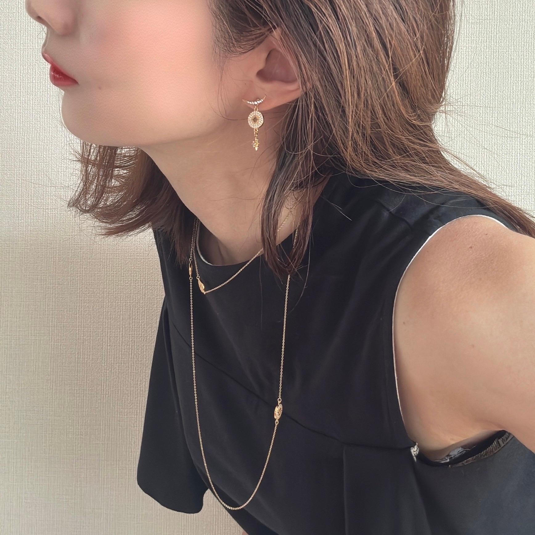 ＿Ecliptica    太陽と星　ロングネックレス　コイン | 8枚目