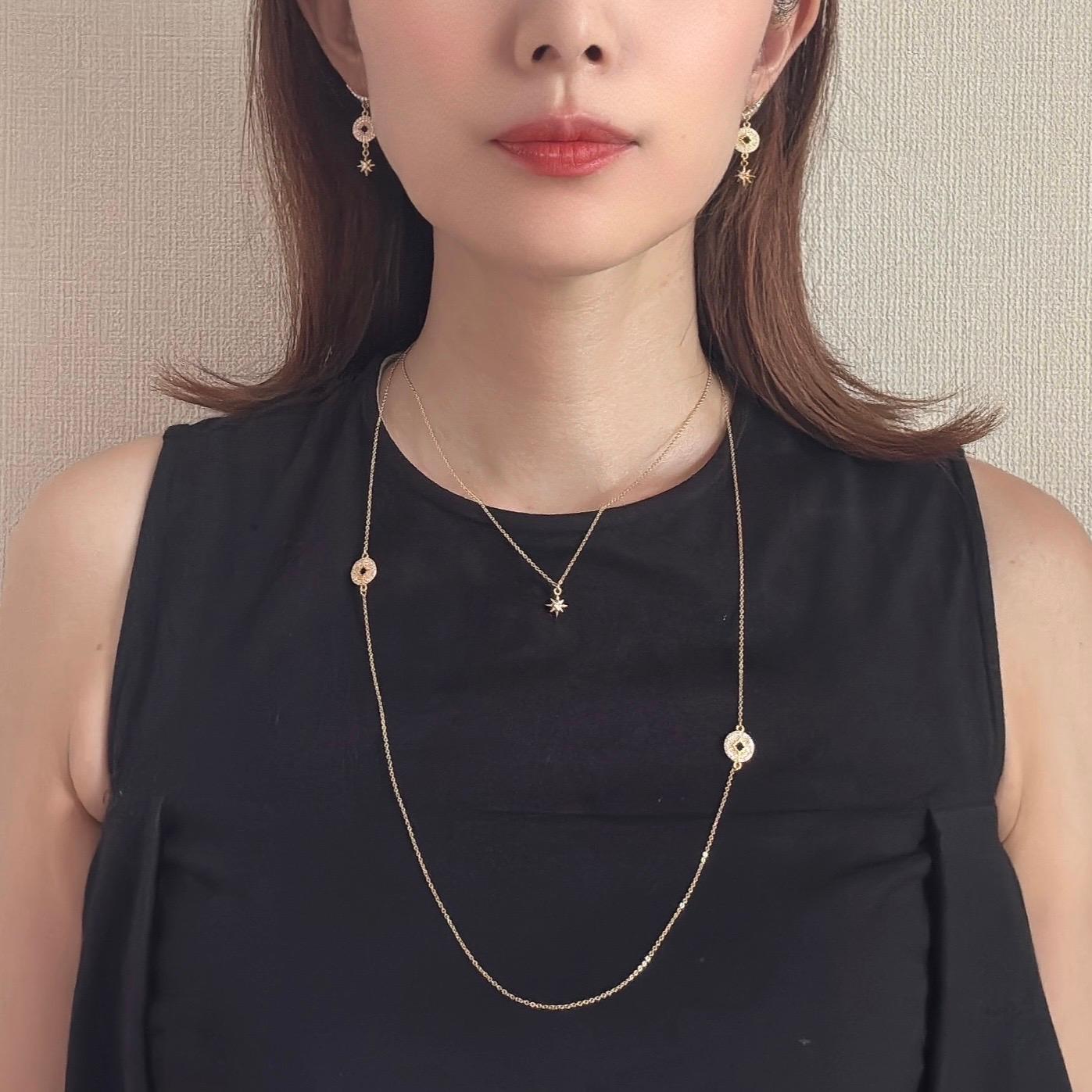 ＿Ecliptica    太陽と星　ロングネックレス　コイン | 9枚目