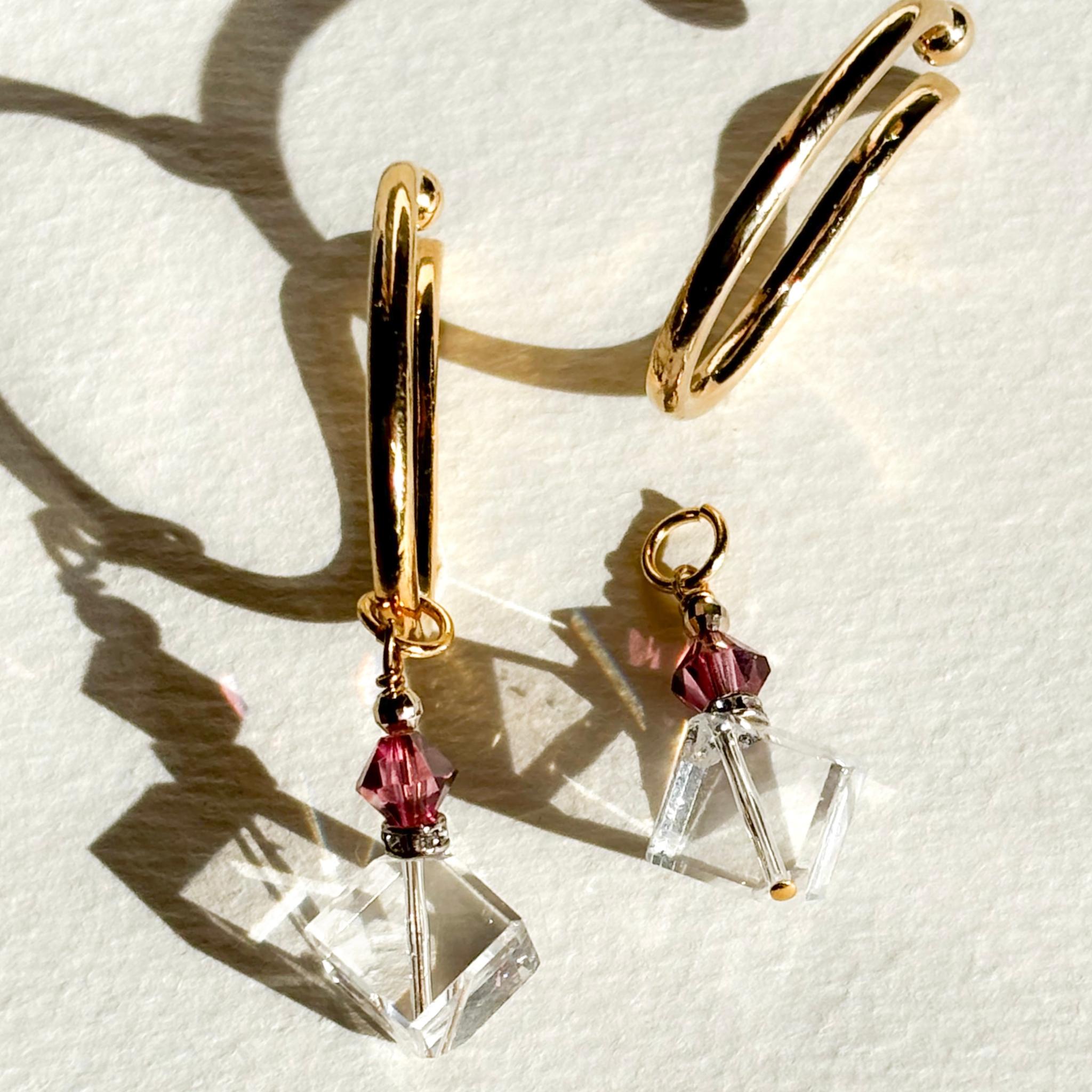 【Holiday collection charm】大人かわいい香水瓶チャーム ピアス*イヤーカフ用 | 5枚目